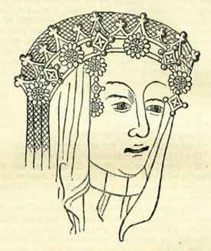 alt: Cecily Neville, matka anglického krála Richarda III. Portrét vzniklý patrně kolem roku 1450. Zdroj Wikimedia Commons, volné dílo.